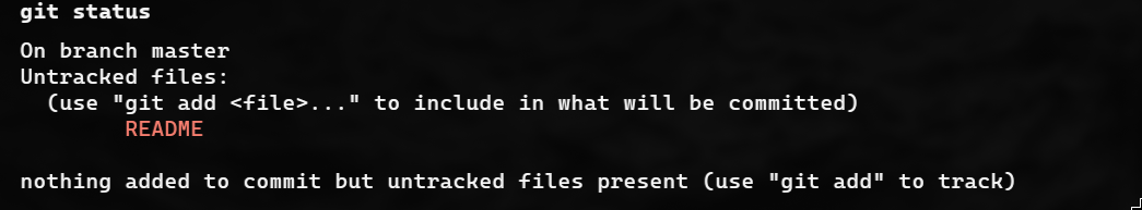 Output de git status (untracked)